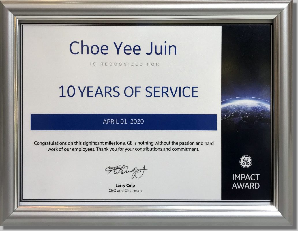 Simple Certificate Frame Silver