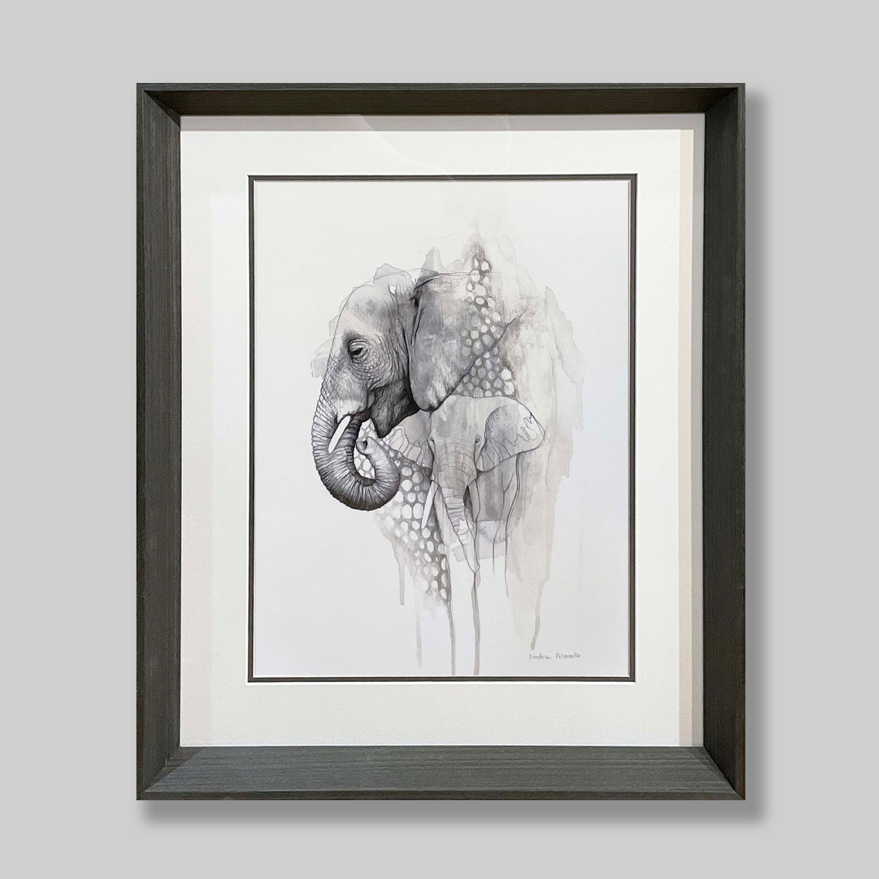 NadineMaroldElephant-RecessedFramed
