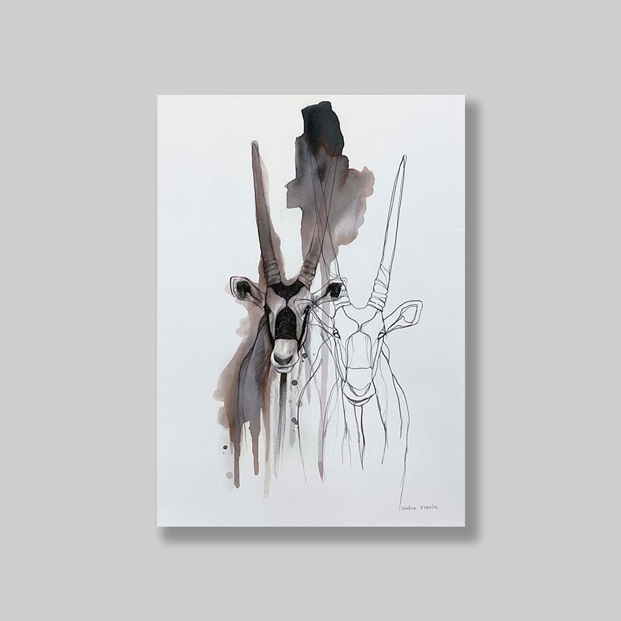 NadineMaroldGemsbokAntelope-Unframed
