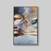 abstract oil painting on canvas glacial silence