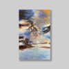 abstract oil painting on canvas glacial silence stretched