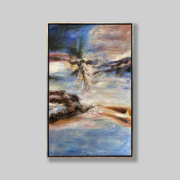abstract oil painting on canvas mystic gallery framed